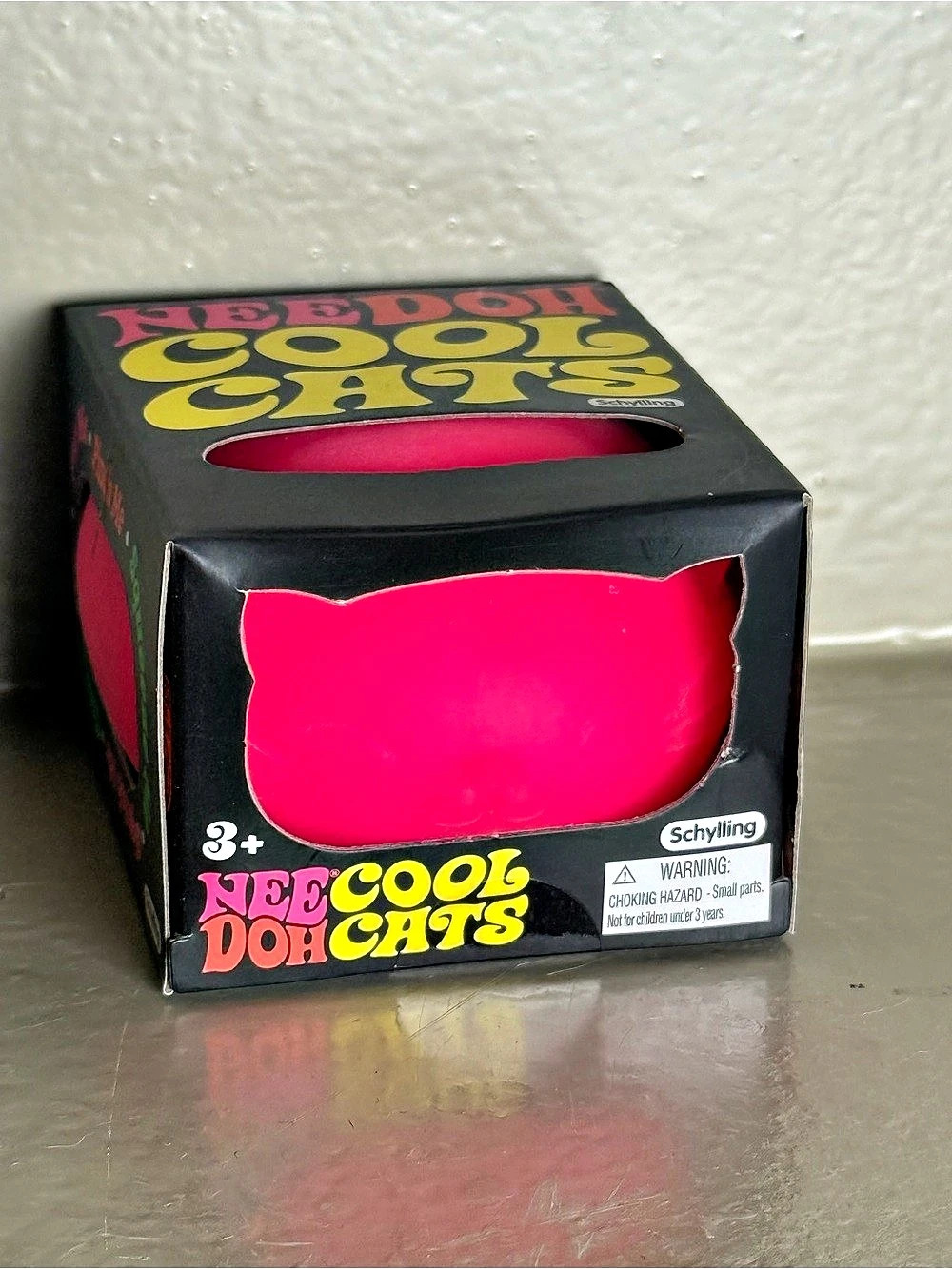 Schylling NeeDoh Cool Cats Pink Sensory Toy NWT